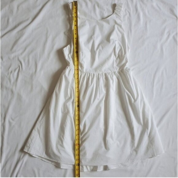 NWT VICI White Open Back Smocked Fit & Flare Mini Dress L - Picture 8 of 10